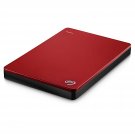 Seagate Backup Plus Slim 2TB Portable External Hard Drive USB 3.0, Red + 2mo Adobe