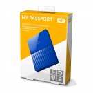 WD 4TB Blue My Passport  Portable External Hard Drive - USB 3.0 - WDBYFT0040BBL-WESN