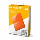 WD 4TB Orange My Passport  Portable External Hard Drive - USB 3.0 - WDBYFT0040BOR-WESN