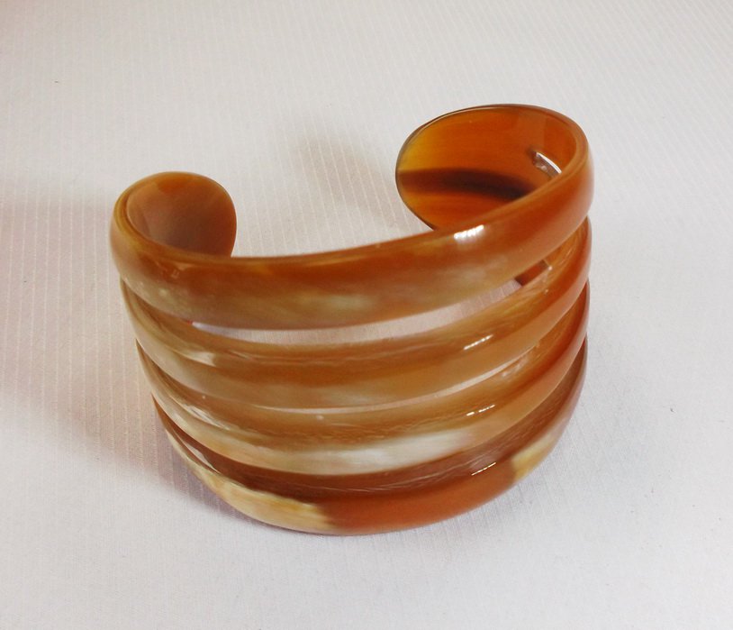 Horn bracelet cuff - horn bracelets vietnam jewelry - KAI-3728