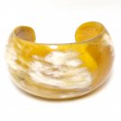 Horn bracelet - Horn cuff - Buffalo horn jewelry - bracelet en corne de buffle KAI-3687