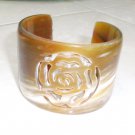 Horn bracelet - horn jewelry - Horn bangle bracelet - Brazalete de cuerno KAI-3726