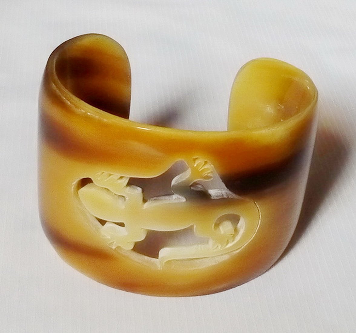 Horn bracelet - Buffalo horn bracelet - Horn bangle bracelet - KAI-3712