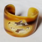 Horn bracelet - Buffalo horn bracelet - Horn bangle bracelet - KAI-3712
