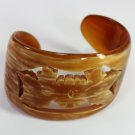 Horn bracelet - Buffalo horn jewelry - bijoux en corne - KAI-3707