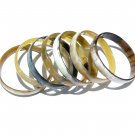 Set of 7 bracelets - Buffalo horn bangle bracelet - Horn jewelry - KAI-3716