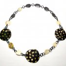 Horn necklace - horn necklace choker - collier en corne de buffle KAI-4700