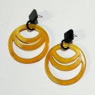 Buffalo horn earrings - Beautiful horn earring - bijoux corne de buffle KAI-2770