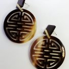 Buffalo horn earrings - Beautiful horn earrings for women - Horn jewelry handmade KAI-2704
