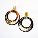 Buffalo horn earrings - horn earrings - Boucle d'oreille corne de buffle - KAI-2736