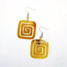 Horn earrings - buffalo horn earrings - büffelhorn ohrring - KAI-2758