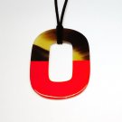 Horn jewelry - Buffalo horn pendant necklace KAI-5740