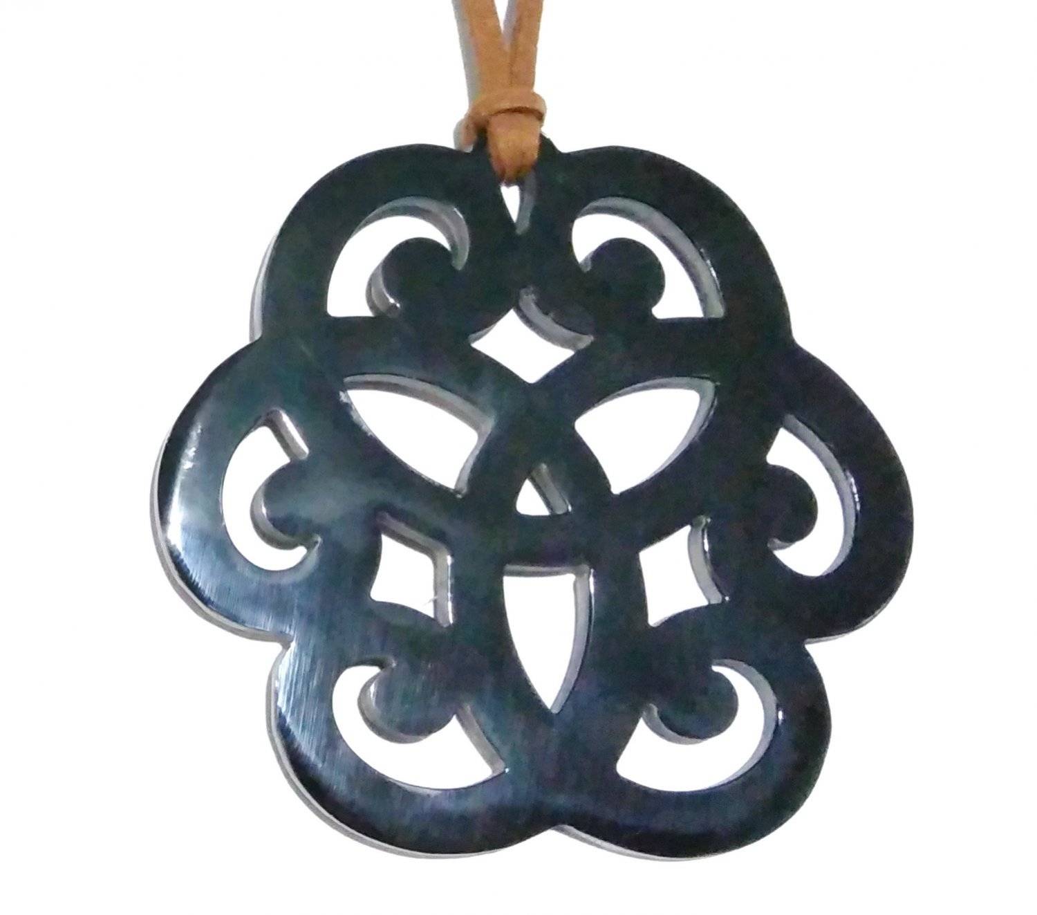 Horn pendant necklace - horn pendant - horn pendent - pendentif en corne KAI-5723