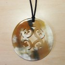 Horn pendant necklace - Horn pendant - Bijoux corne de buffle KAI-5694