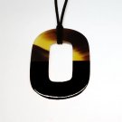 Horn pendant necklace - Buffalo horn pendent - bijoux en corne vietnam KAI-5709
