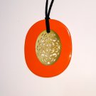 Buffalo horn pendant - Buffalo horn lacquer pendant - Pendentifs corne de buffle KAI-5691