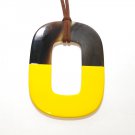 Horn pendant - bijoux en corne vietnam - Pendentif en corne de buffle KAI-5734