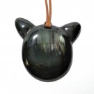 Horn pendant necklace - Buffalo horn necklace - pendentif en corne KAI-5729