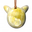 Buffalo horn pendant necklace - Pendentif en corne de buffle KAI-5730