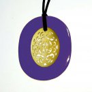 Buffalo horn pendant - Buffalo horn lacquer pendant - Pendentifs corne de buffle KAI-5725