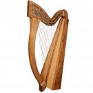 27 String Boru Harp Walnut