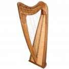 19 String Claddagh Harp Walnut