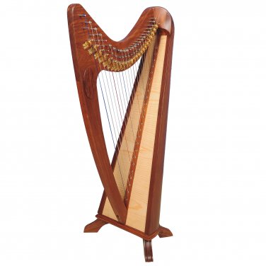 24 String Claddagh Harp Rosewood