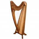 24 String Claddagh Harp Walnut