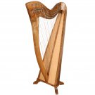 28 String Claddagh Harp Walnut