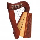 Muzikkon O'Carolan Harp, 7 Strings Rosewood Knotwork