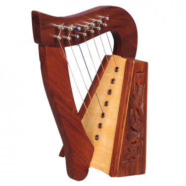 Muzikkon O'Carolan Harp, 7 Strings Rosewood Knotwork
