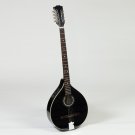 Traditional Irish Bouzouki With EQ, 8 Strings Black Gloss Maple Body with Spruce Top