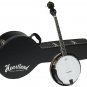 Heartland 4 String Banjo 24 Bracket with Closed Solid Back With Hard Case