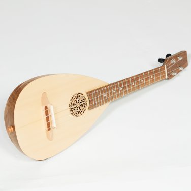 Heartland Baroque Ukulele, 4 String Soprano Walnut
