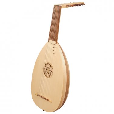 Muzikkon Renaissance Lute, 8 Course Variegated Maple Walnut