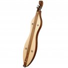 4 String Mountain Dulcimer Knotwork Scroll Walnut with Nickel Finish Hardware