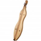 4 String Mountain Dulcimer Knotwork Scroll Lacewood with Nickel Finish Hardware