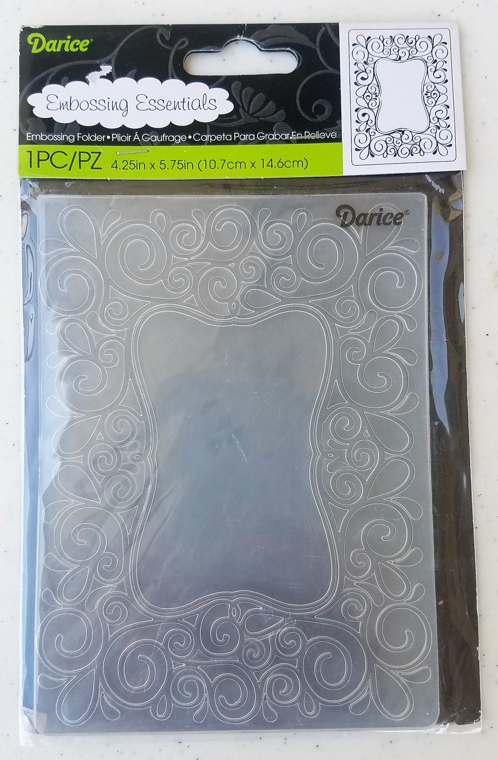 Darice Embossing Folder Scroll Frame