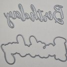 Cursive Birthday and Shadow Die Cutter