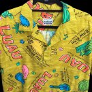 Napili Good Kine Luau Hawaiian Shirt Pullover Hala Kahiki Ukulele Okolehao M / L