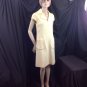 Vtg Ivory Wool Mod Sheath Dress Shannon Rodgers Jerry Silverman ILGWU M