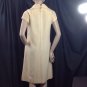 Vtg Ivory Wool Mod Sheath Dress Shannon Rodgers Jerry Silverman ILGWU M