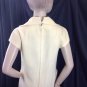 Vtg Ivory Wool Mod Sheath Dress Shannon Rodgers Jerry Silverman ILGWU M