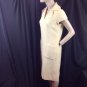 Vtg Ivory Wool Mod Sheath Dress Shannon Rodgers Jerry Silverman ILGWU M