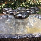 Vitreon Queen Silver Lusterware Champagne Cocktail Ombre Fade Barware Glasses