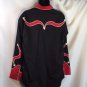 Panhandle Slim Red Black Snap Button Arrow Point Shirt Western Wear L