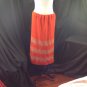 Vtg St John Knits Wiggle Groovy Hostess Sweater Dress Orange Gold Metallic M