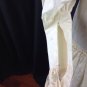Vtg Mod Steampunk High Collar Dress Drop Waist Lace Juliet Sleeve Zip Fit Cuff M