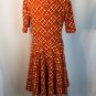 Lularoe Fall Colors Plaid Nicole Dress Stretch 2XL USA