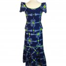 Traditional African Mermaid Drawstring Waist Skirt Top Boho Vibrant Print M / L